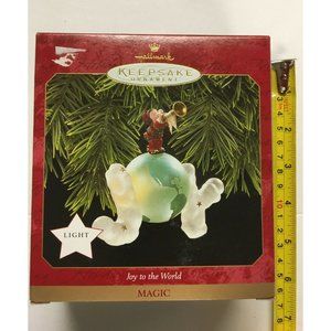 Christmas Ornament  "Joy to the World" Hallmark Magic Series 1997 QLX7512 Light